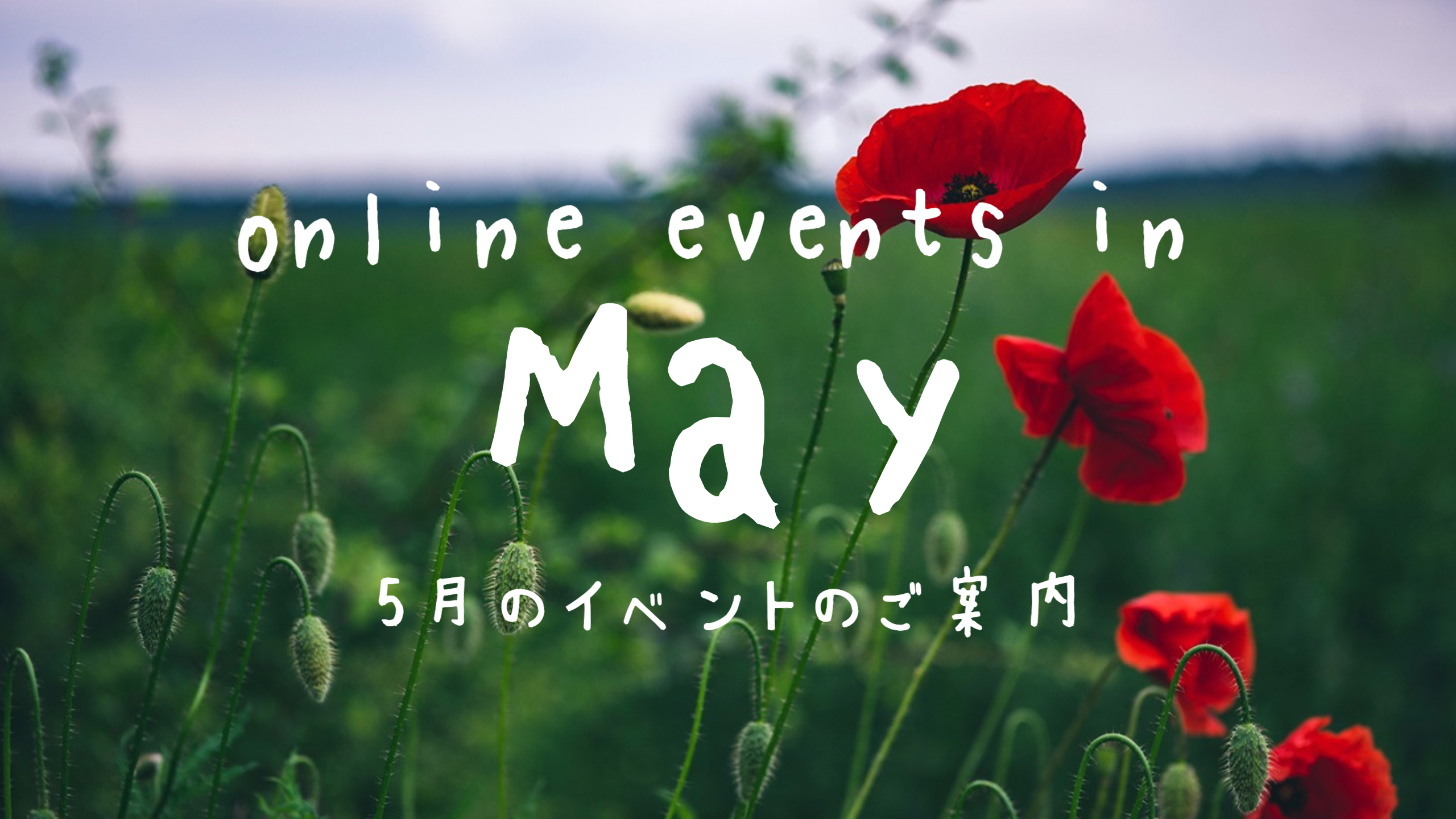 5月のオンラインイベントはこちら！